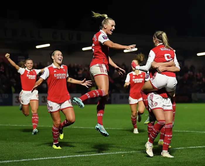Framed Print : Jordan Nobbs Scores Opening Goal: Arsenal Women's Super League Victory over West Ham United