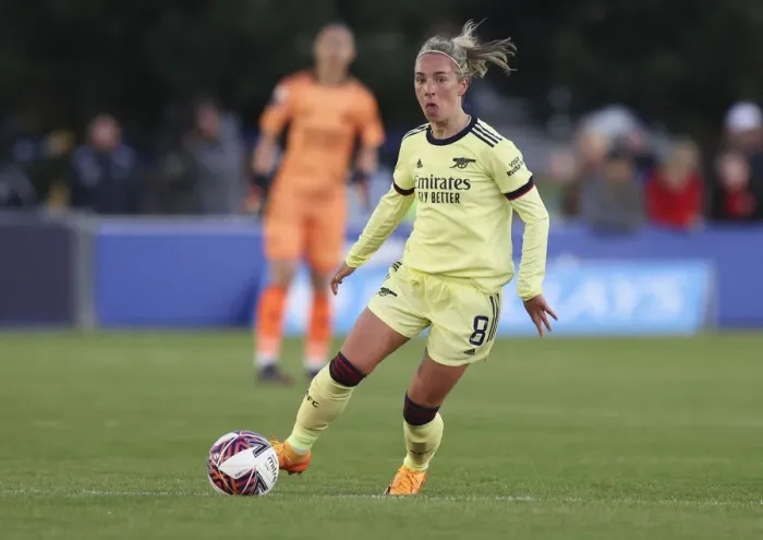 Framed Print : Jordan Nobbs Shines: Arsenal Women's Dominant Victory Over Everton Women in FA WSL