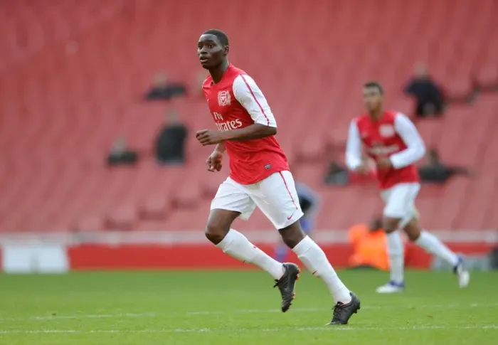 Framed Print : Jordan Wynter Scores the Winning Goal: Arsenal U18 1-0 Chelsea U18 (Emirates Stadium, 23 / 10 / 11)