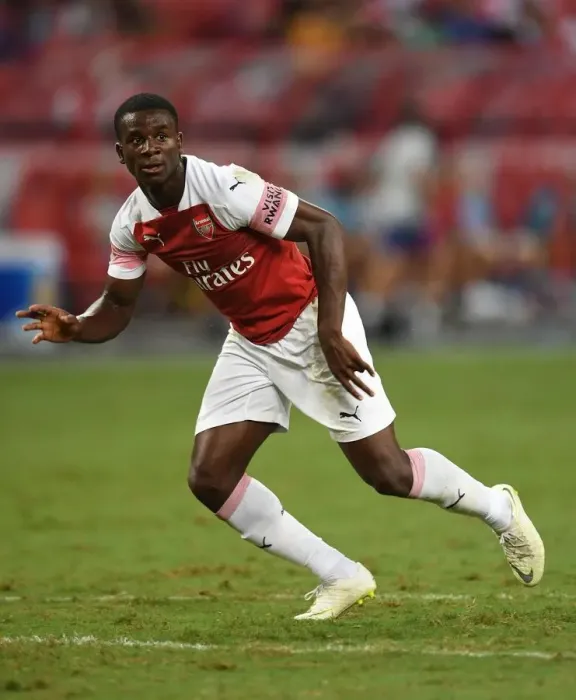 Framed Print : Jordi Osei-Tutu in Action: Arsenal vs. Atletico Madrid, International Champions Cup 2018