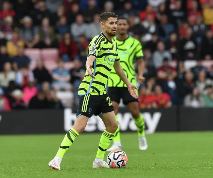 Framed Print : Jorginho in Action: AFC Bournemouth vs. Arsenal FC, Premier League 2023-24