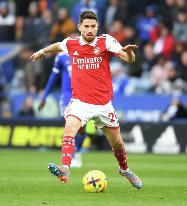 Framed Print : Jorginho in Action: Arsenal vs. Leicester City - Premier League 2022-23