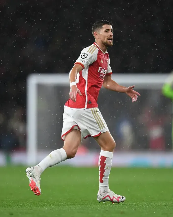 Framed Print : Jorginho in Action: Arsenal vs PSV Eindhoven, UEFA Champions League 2023 / 24