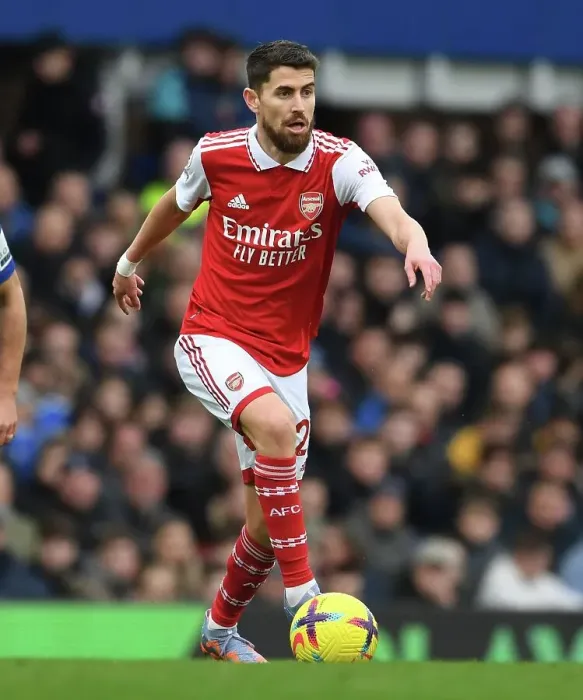 Framed Print : Jorginho in Action: Everton vs Arsenal, Premier League 2022-23