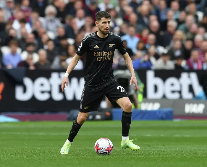 Framed Print : Jorginho in Action: West Ham vs. Arsenal, 2022-23 Premier League Clash Framed Print : Jorginho in Action: West Ham vs. Arsenal, 2022-23 Premier League Clash