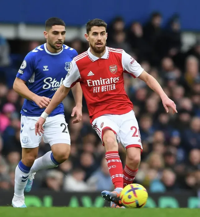 Framed Print : Jorginho Breaks Past Neal Maupay: Arsenal vs. Everton, Premier League 2022-23 Framed Print : Jorginho Breaks Past Neal Maupay: Arsenal vs. Everton, Premier League 2022-23