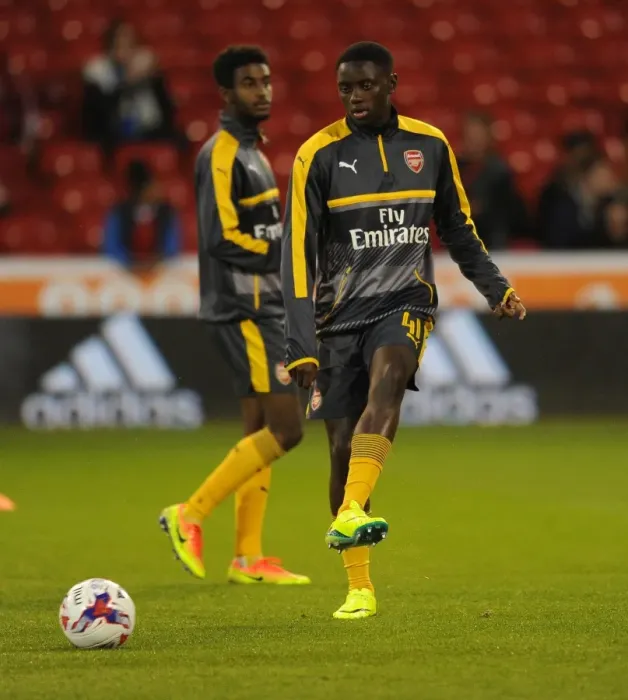 Framed Print : Josh Dasilva (Arsenal). Nottingham Forest 0: 4 Arsenal. EPL League Cup. 3rd Round