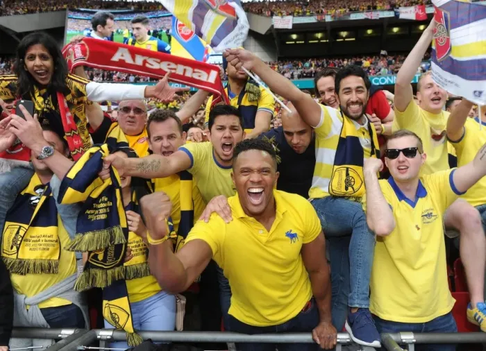 Framed Print : Jubilant Arsenal Fans Celebrate FA Cup Victory: Arsenal 4-0 Aston Villa, FA Cup Final, Wembley Stadium (2015) Framed Print : Jubilant Arsenal Fans Celebrate FA Cup Victory: Arsenal 4-0 Aston Villa, FA Cup Final, Wembley Stadium (2015)