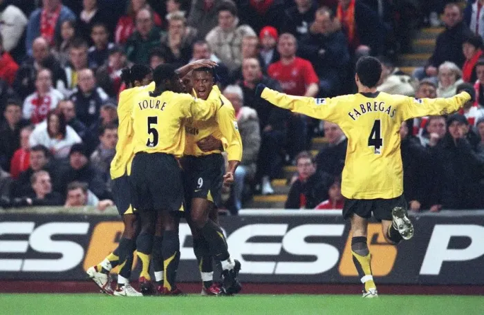Framed Print : Julio Baptista celebrates scoring his 1st goal Arsenals 2nd with Kolo Toure Framed Print : Julio Baptista celebrates scoring his 1st goal Arsenals 2nd with Kolo Toure