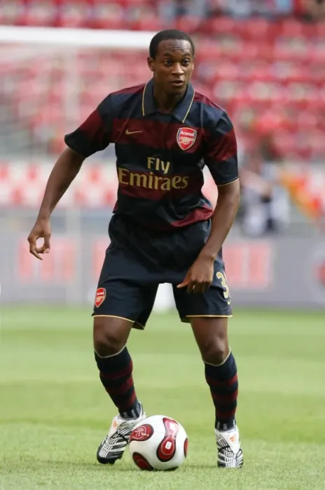 Framed Print : Justin Hoyte's Game-Winning Goal: Arsenal's Triumph over Lazio at Amsterdam Tournament (2007)