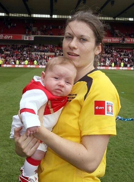 Karen Carney (Arsenal) and her nephew
