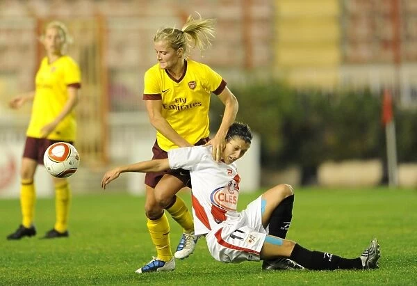 Katie Chapman (Arsenal) Jennifer Fuentes (Rayo). Rayo Vallecano 2: 0 Arsenal Ladies