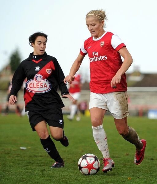 Katie Chapman (Arsenal) Pizarro (Rayo). Arsenal Ladies 4: 1 Rayo Vallecano