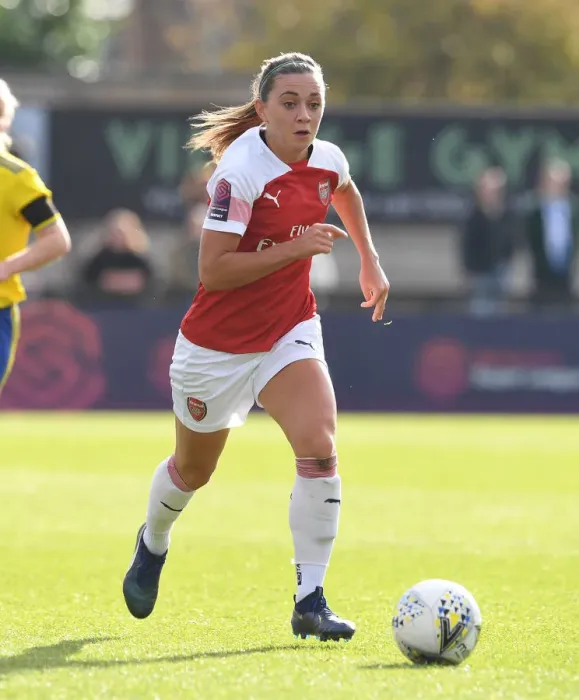 Framed Print : Katie McCabe in Action: Arsenal Women vs. Birmingham City Ladies