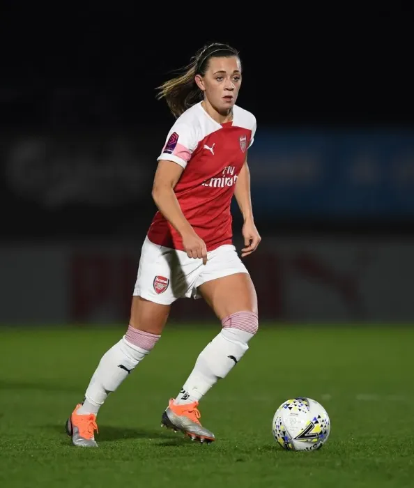 Framed Print : Katie McCabe in Action: Arsenal Women vs Birmingham City Women, FA WSL Continental Tyres Cup