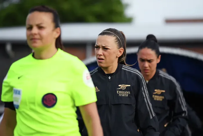 Framed Print : Katie McCabe: Arsenal Women's Captain Leads the Team Against Everton in FA Super League