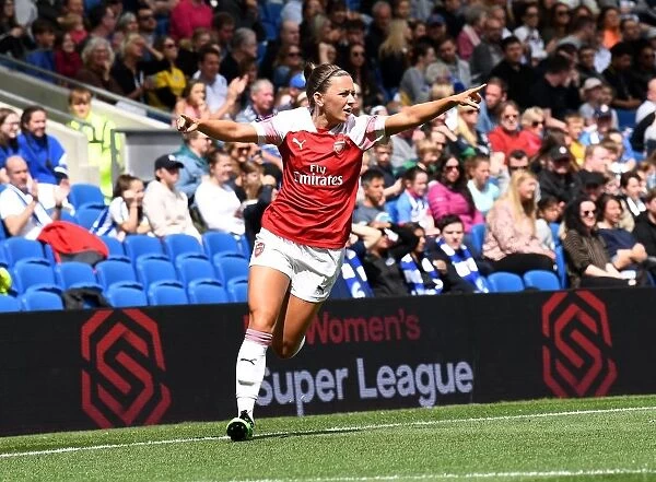 Katie McCabe Scores Arsenal's Second Goal: Brighton & Hove Albion Women vs Arsenal Women, FA WSL