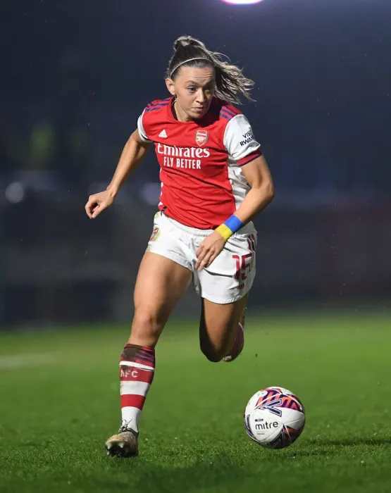 Framed Print : Katie McCabe's Star Performance: Arsenal Women Dominate Reading in FA WSL Match