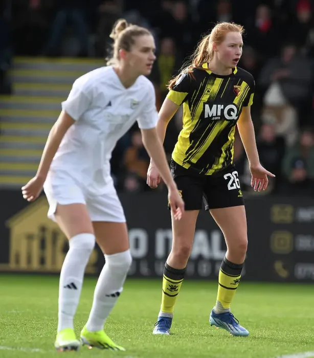 Framed Print : Katie Reid in Action: Arsenal Women vs. Watford Women FA Cup Fourth Round