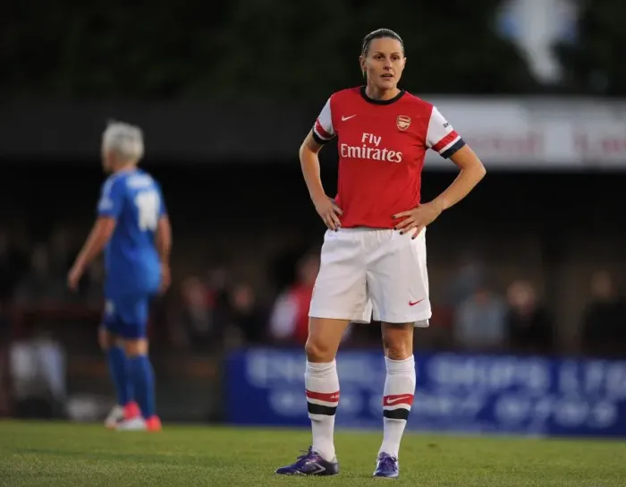 Framed Print : Kelly Smith in Action: Arsenal Ladies vs. Bristol Academy WFC, FA WSL (2012)