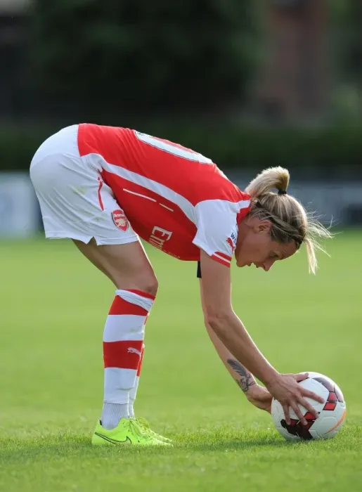 Framed Print : Kelly Smith in Action: Arsenal vs. Chelsea (2014) - WSL Match