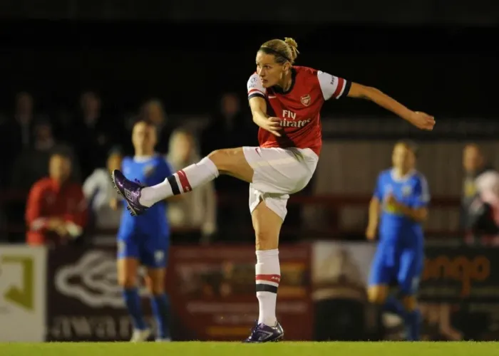 Framed Print : Kelly Smith Scores: Arsenal Ladies vs. Bristol Academy (FA WSL, 2012)