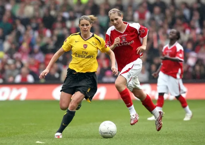 Framed Print : Kelly Smith's Victory: Arsenal Ladies Win FA Cup Final 4-1 Against Charlton Athletic (2007) Framed Print : Kelly Smith's Victory: Arsenal Ladies Win FA Cup Final 4-1 Against Charlton Athletic (2007)