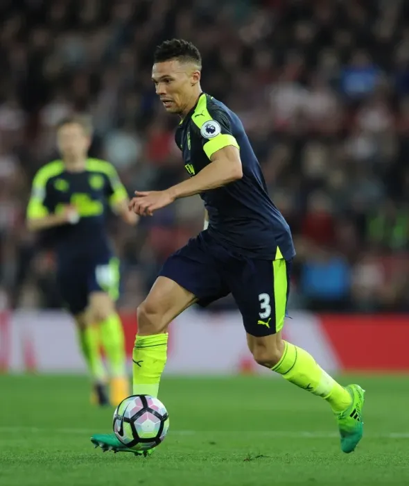 Framed Print : Kieran Gibbs in Action: Southampton vs Arsenal, Premier League 2016-17 Framed Print : Kieran Gibbs in Action: Southampton vs Arsenal, Premier League 2016-17