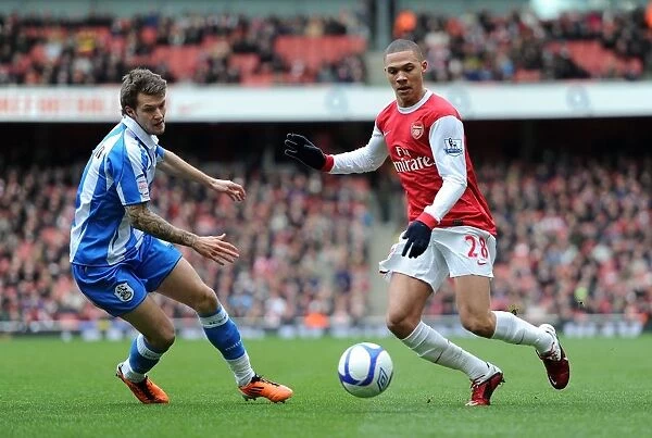 Kieran Gibbs (Arsenal) Karl Pilkington (Huddersfield). Arsenal 2: 1 Huddersfield Town