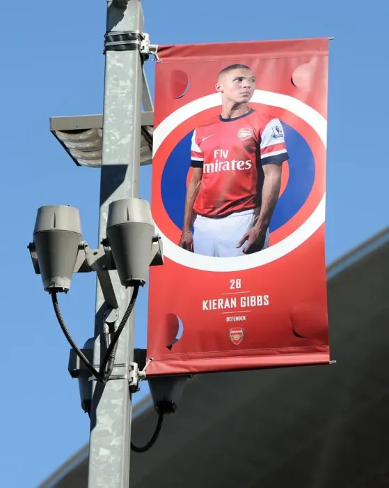 Framed Print : Kieran Gibbs banner outside the stadium. Arsenal 0: 0 Sunderland. Barclays Premier League Framed Print : Kieran Gibbs banner outside the stadium. Arsenal 0: 0 Sunderland. Barclays Premier League