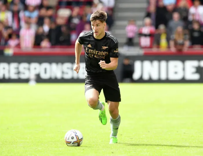 Framed Print : Kieran Tierney in Action: Brentford vs. Arsenal, Premier League 2022-23 Framed Print : Kieran Tierney in Action: Brentford vs. Arsenal, Premier League 2022-23