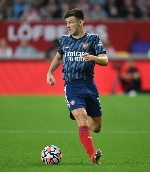 Framed Print : Kieran Tierney in Action: Brentford vs Arsenal, 2021-22 Premier League Framed Print : Kieran Tierney in Action: Brentford vs Arsenal, 2021-22 Premier League