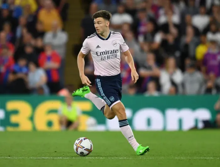 Framed Print : Kieran Tierney in Action: Crystal Palace vs. Arsenal, Premier League 2022-23