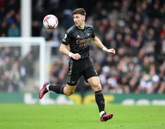 Framed Print : Kieran Tierney in Action: Fulham vs. Arsenal, Premier League 2022-23 Framed Print : Kieran Tierney in Action: Fulham vs. Arsenal, Premier League 2022-23