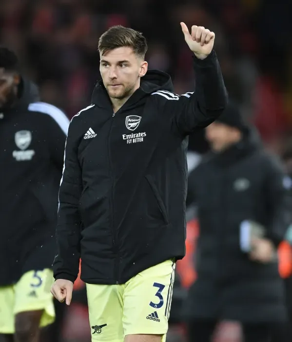 Framed Print : Kieran Tierney Appreciates Arsenal Fans After Liverpool Clash - Premier League 2021-22 Framed Print : Kieran Tierney Appreciates Arsenal Fans After Liverpool Clash - Premier League 2021-22