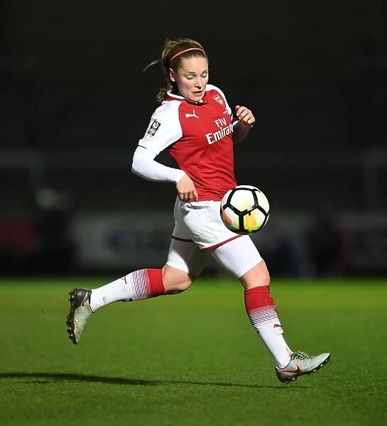 Kim Little in Action: Arsenal Women's Battle against Manchester City Ladies in Continental Cup Final