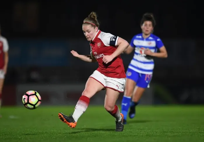 Framed Print : Kim Little in Action: Arsenal Women's Super League Clash Against Reading Ladies Framed Print : Kim Little in Action: Arsenal Women's Super League Clash Against Reading Ladies