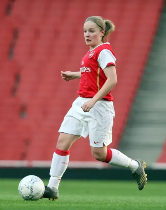 Framed Print : Kim Little in Action: Arsenal's Victory over Chelsea (4-1), Women's Premier League, Emirates Stadium (2008)