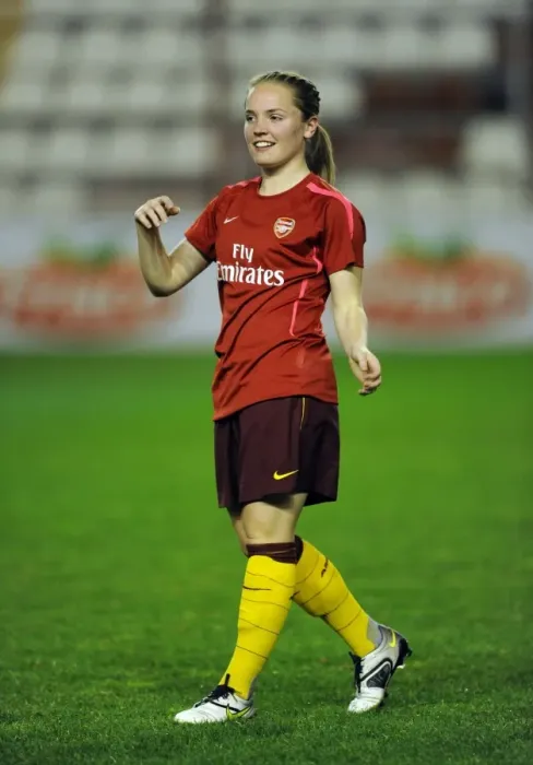Framed Print : Kim Little (Arsenal). Rayo Vallecano 2: 0 Arsenal Ladies. UEFA Champions League