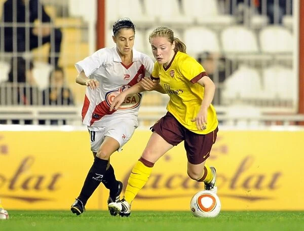 Kim Little (Arsenal) Sonia Tribano (Rayo). Rayo Vallecano 2: 0 Arsenal Ladies