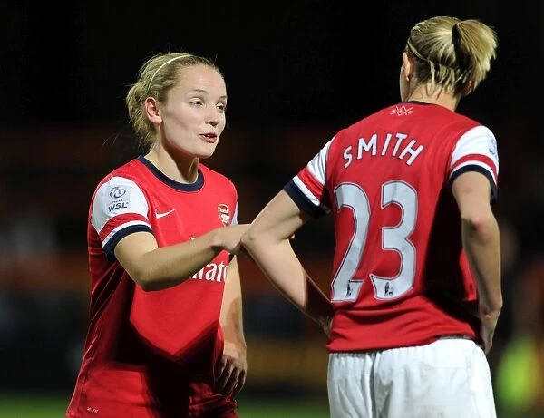 Kim Little and Kelly Smith (Arsenal). Arsenal Ladies 1:0 Birmingham City