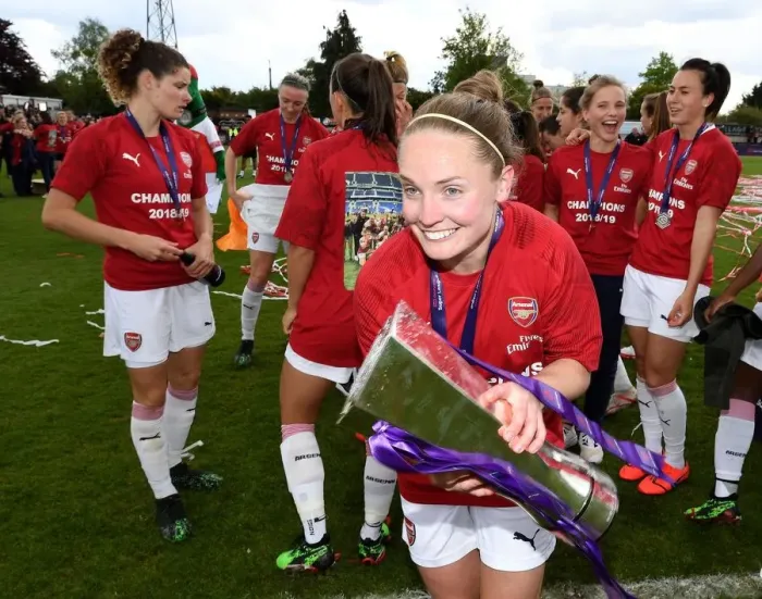 Framed Print : Kim Little Lifts WSL Trophy: Arsenal Women Celebrate Championship Win over Manchester City Framed Print : Kim Little Lifts WSL Trophy: Arsenal Women Celebrate Championship Win over Manchester City
