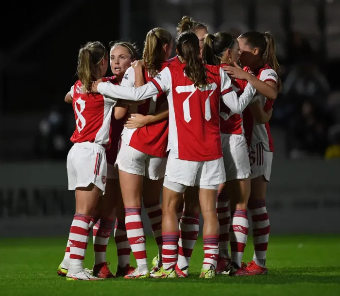 Framed Print : Kim Little Scores Historic First Goal: Arsenal Women's Champions League Victory over Hoffenheim