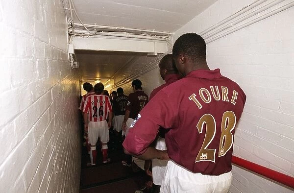 Kolo Toure (Arsenal) in the players tunnell. Arsenal 3:1 Sunderland