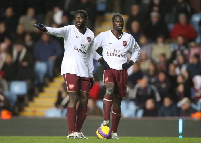 Framed Print : Kolo Toure and Emmanuel Eboue (Arsenal) Framed Print : Kolo Toure and Emmanuel Eboue (Arsenal)