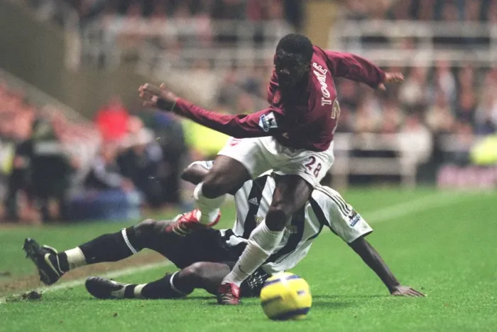 Framed Print : Kolo Toure vs. Amdy Faye: Newcastle United's Shock 1-0 Victory Over Arsenal at St. James Park (2005) Framed Print : Kolo Toure vs. Amdy Faye: Newcastle United's Shock 1-0 Victory Over Arsenal at St. James Park (2005)