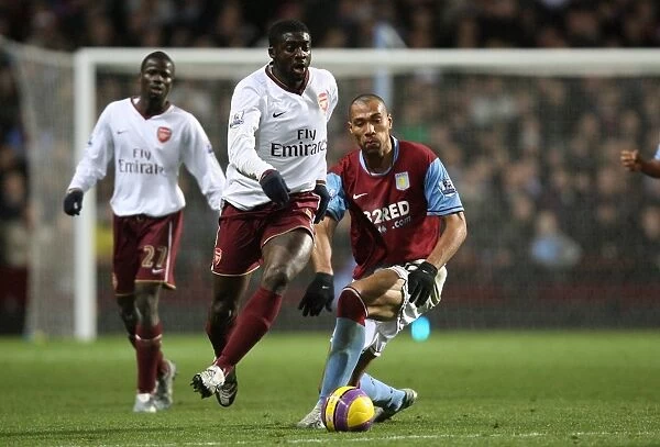 Kolo Toure vs John Carew: Arsenal's Edge in the Battle, 1:2 Victory over Aston Villa, Villa Park, 2007