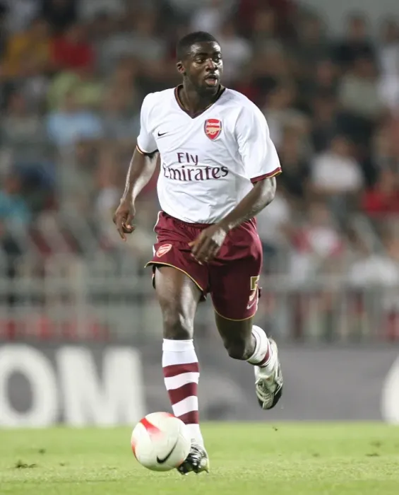Framed Print : Kolo Toure's Dominant Performance: Arsenal Crushes Sparta Prague 2-0 in Champions League Qualifier (August 2007)