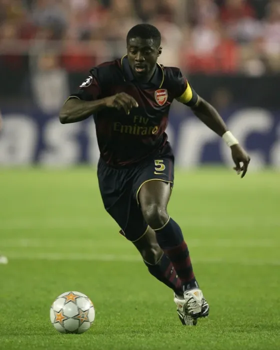 Framed Print : Kolo Toure's Triumph: Arsenal's 3-1 Victory Over Sevilla in the UEFA Champions League, 2007