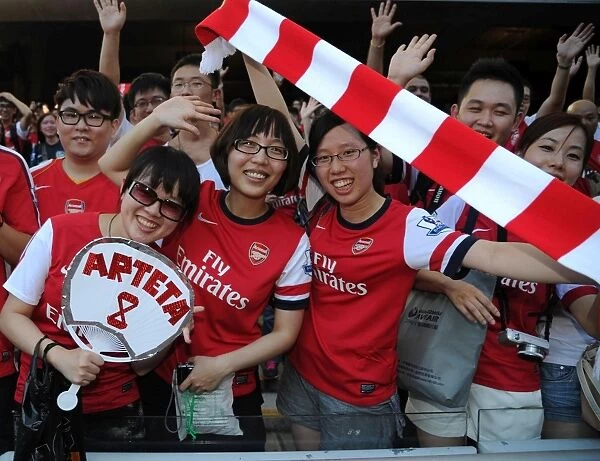 SO KON PO, HONG KONG - JULY 29: Arsenal fans before the pre-season Asian Tour friendly match between Kitchee FC